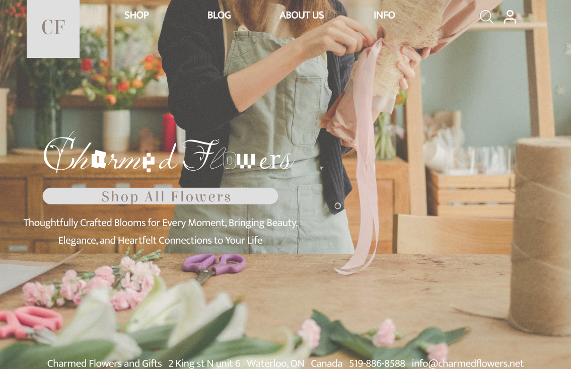 Charmed Flower Web Design